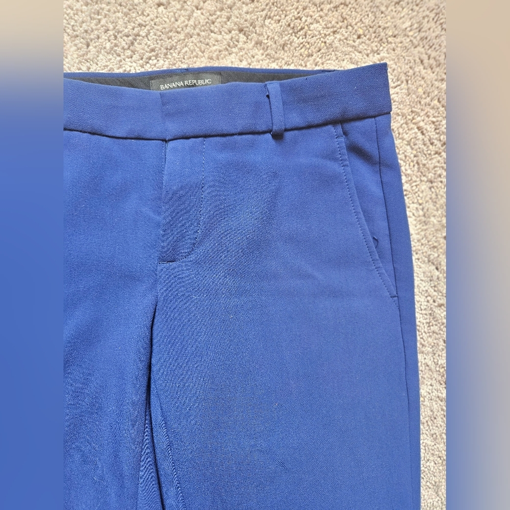 Banana Republic Royal Blue Dress Ryan Pants Womens Size 0 Casual Business